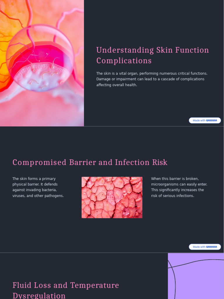 Skin Function Complications Explained | PDF