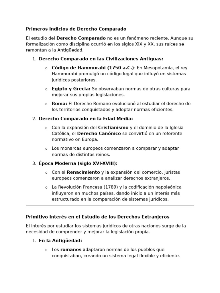 Evolución del Derecho Comparado | PDF | Ley comparativa | Ley internacional