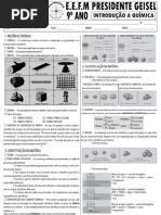 TD 01 QUÍMICA 9º ANO