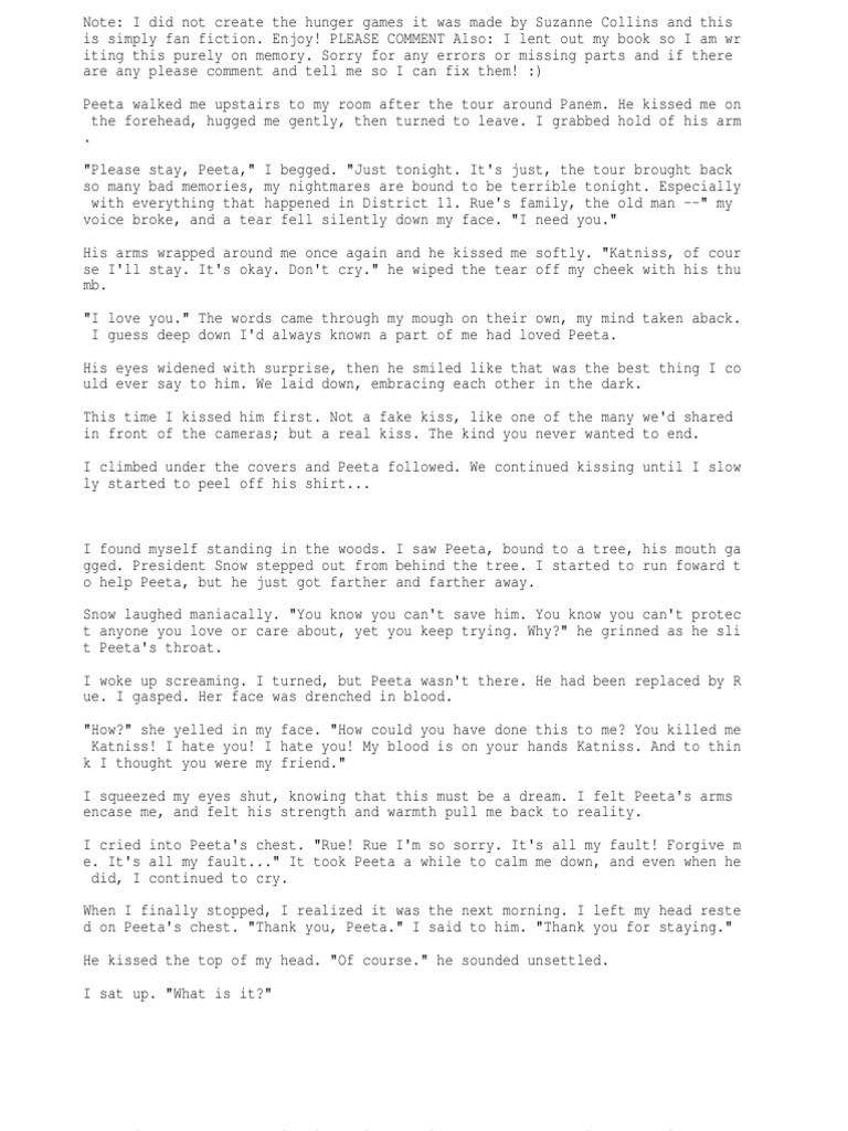 Catching Fire What If Katniss Had Really Gotten Pregnant? PDF