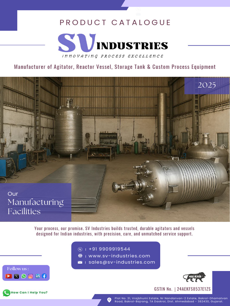 SV Industries Product Catalog Overview | PDF | Chemical Engineering ...