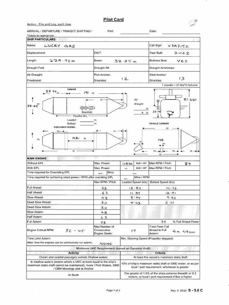 Pilot Card s5.6c | PDF