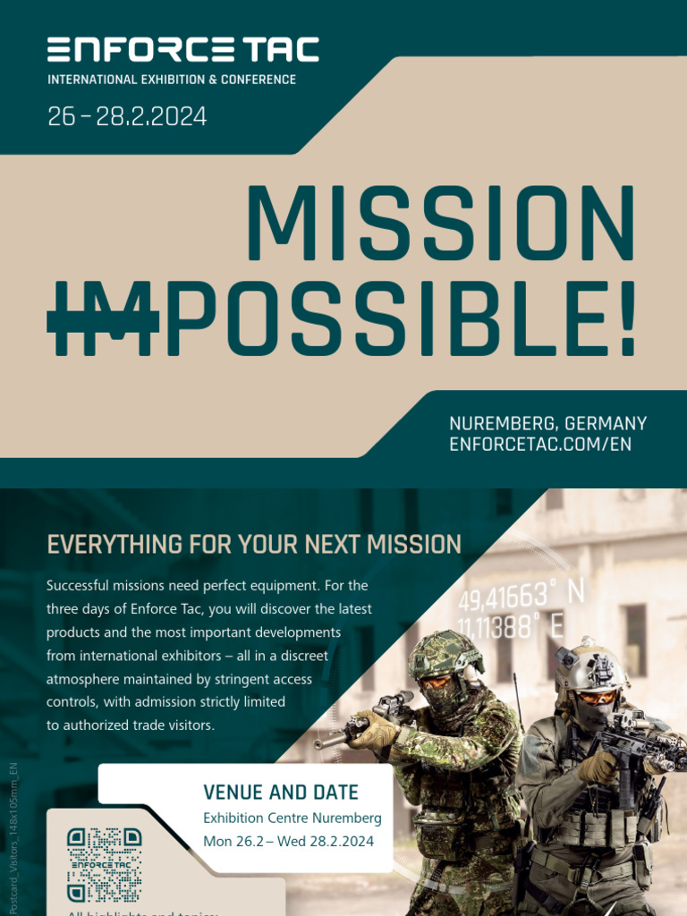 Enforce Tac N Besucher Postkarte Visitor Post Card 2024 | PDF