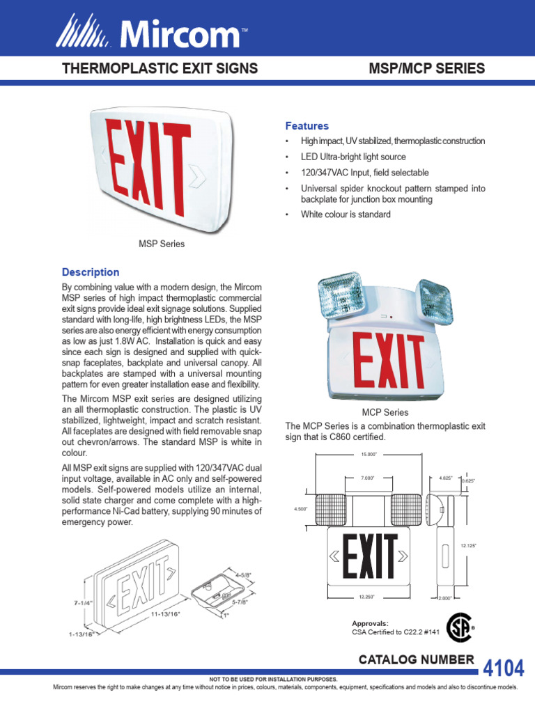 Cat 4104 MSP MCP Series | PDF | Alternating Current | Electrical ...