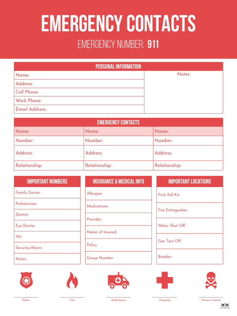 Emergency Contacts | PDF