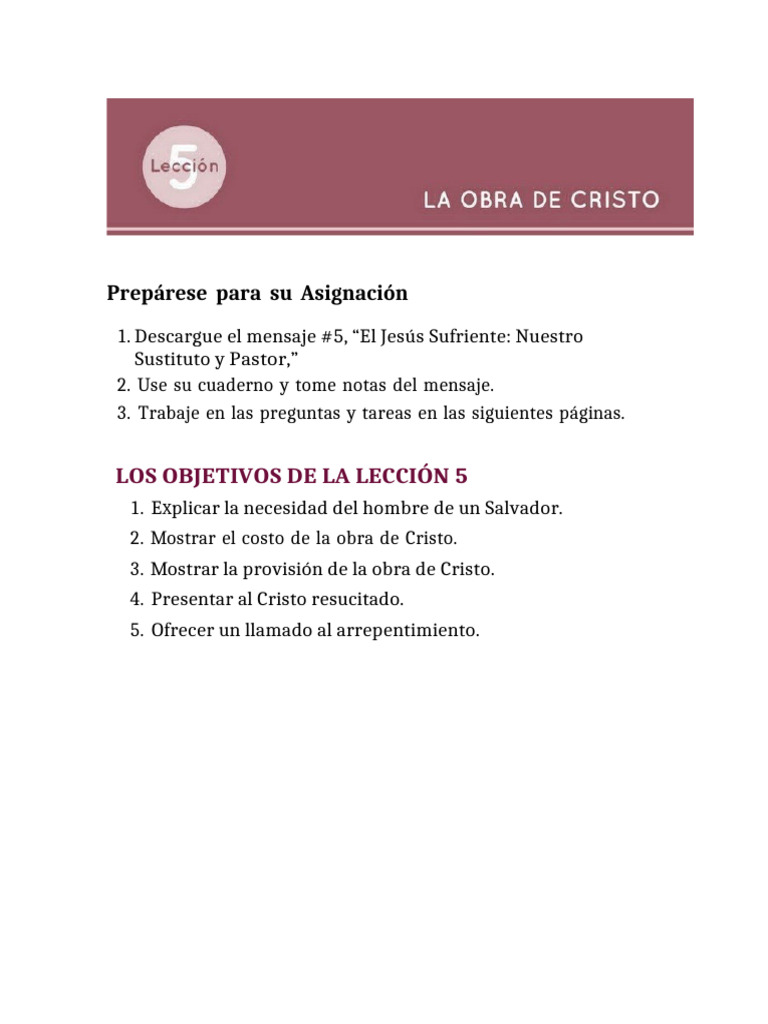 005 La Obra de Cristo-Editado | PDF | Cristo (título) | La resurrección ...