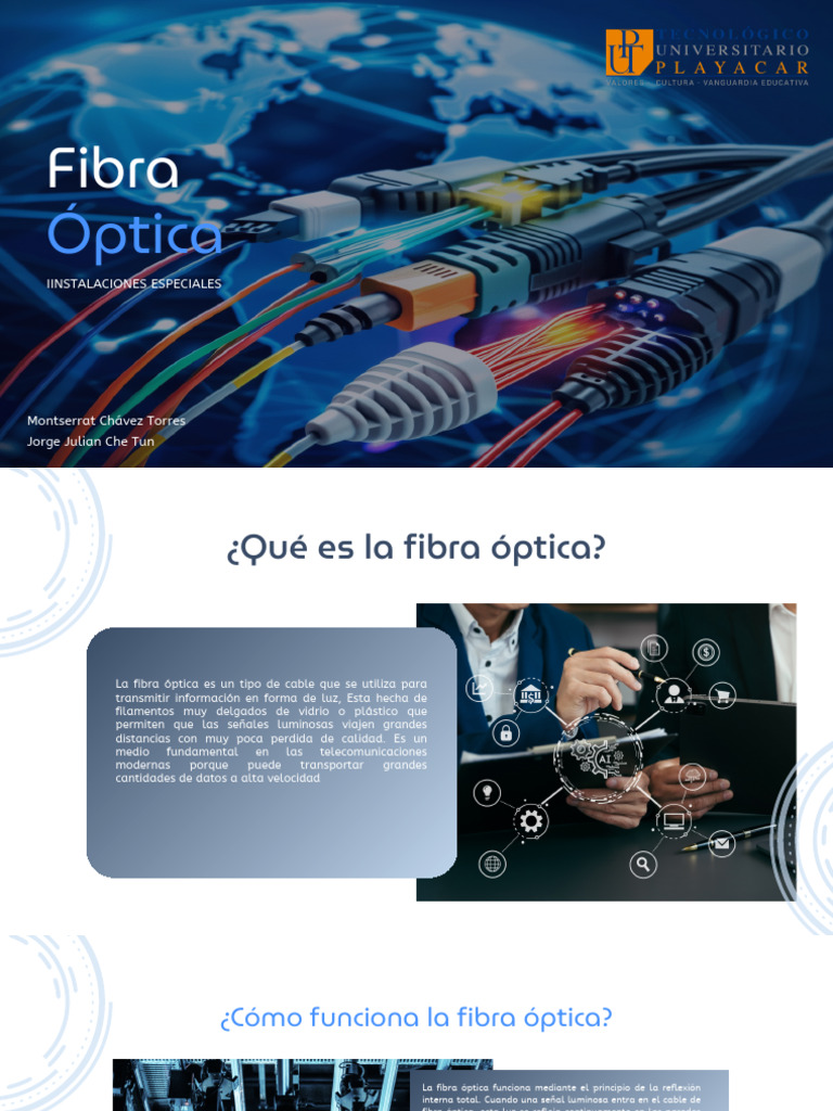 Ventajas y Usos de la Fibra Óptica | PDF | Fibra óptica | Óptica