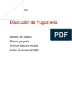 Disolucion Yugoslavia