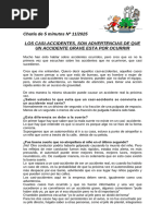 Definición y Ejemplos de Cuasi Accidentes | PDF