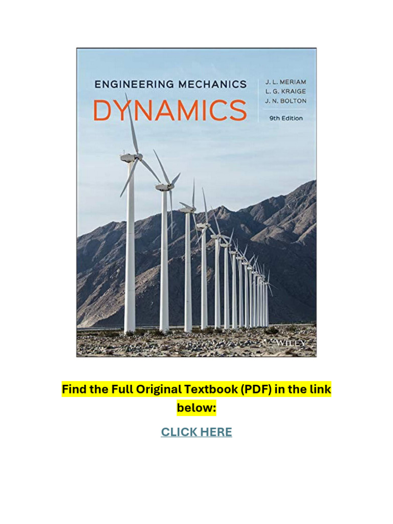 Engineering Mechanics: Dynamics 9th Ed. | PDF | Force | Kinematics