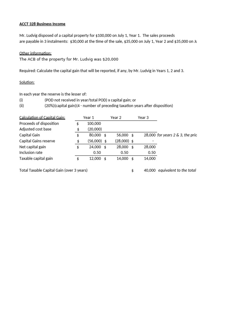 Capital Allowance Computation Guide | PDF | Capital Gain | Capital ...