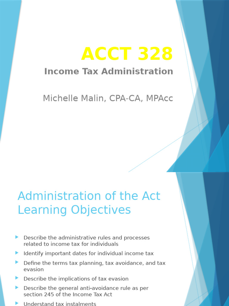 Income Tax Administration Overview | PDF | Taxes | Income Tax