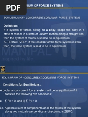 2 Equilibrium Of Force System Friction Tension Physics - 