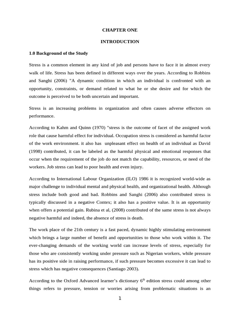 Impact of Job Stress on Employee Performance | PDF | Occupational ...