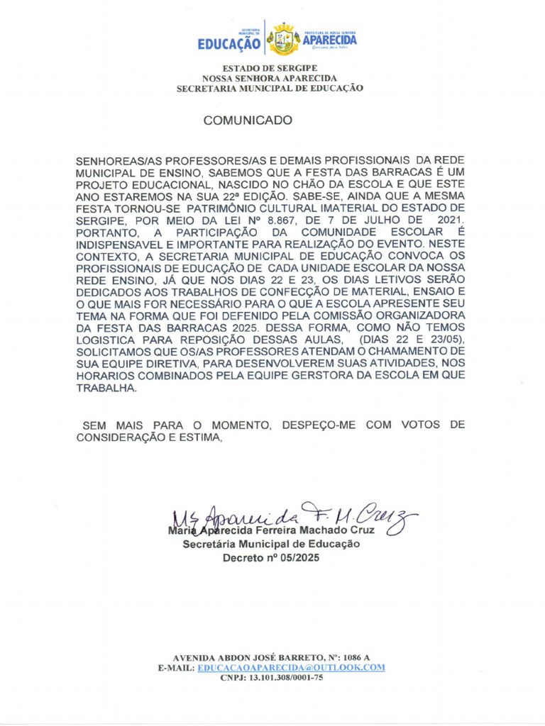 Comunicado | PDF