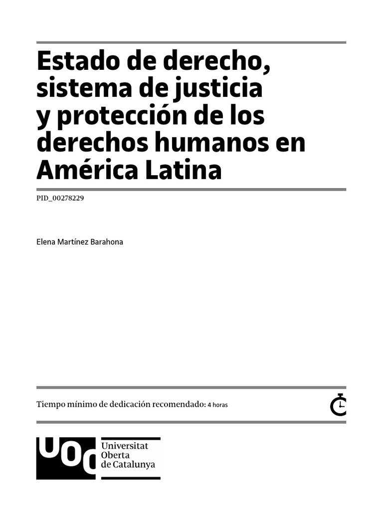 Justicia y Derechos Humanos en América Latina | PDF | Ley ...