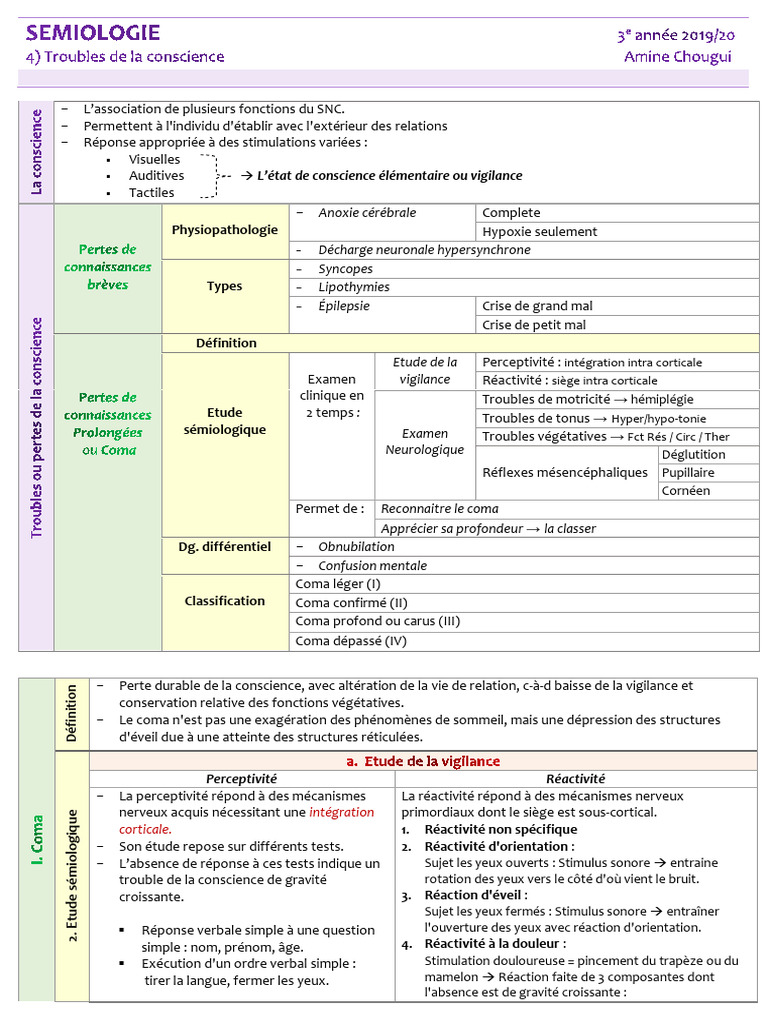 Comprendre le Coma : Définition et Classification | PDF | Coma | Épilepsie