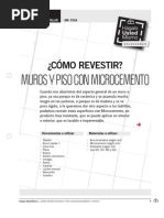 Como Revestir Muros y Piso Con Microcemento