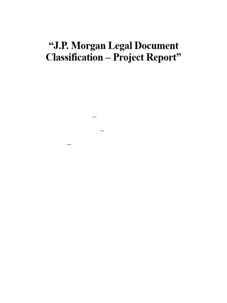Legal Document Classification Project | PDF