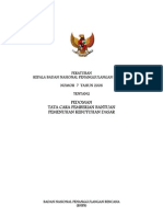 Perka BNPB 7-2008 - Tata Cara Pemberian Bantuan Pemenuhan Kebutuhan Dasar