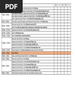 Daily Housekeeping Schedule Template | PDF