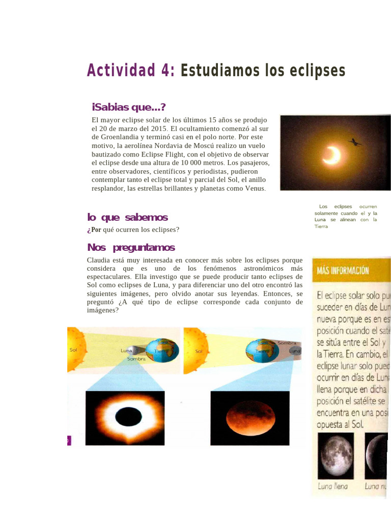 Estudio de Eclipses Astronómicos | PDF | Eclipse | Luna