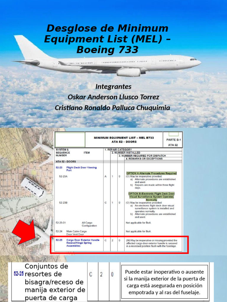 MEL Boeing 733: Equipos y Reparaciones | PDF | Aviación | Aeronave