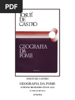 GEOGRAFIA DA FOME- JOSUÉ DE CASTRO