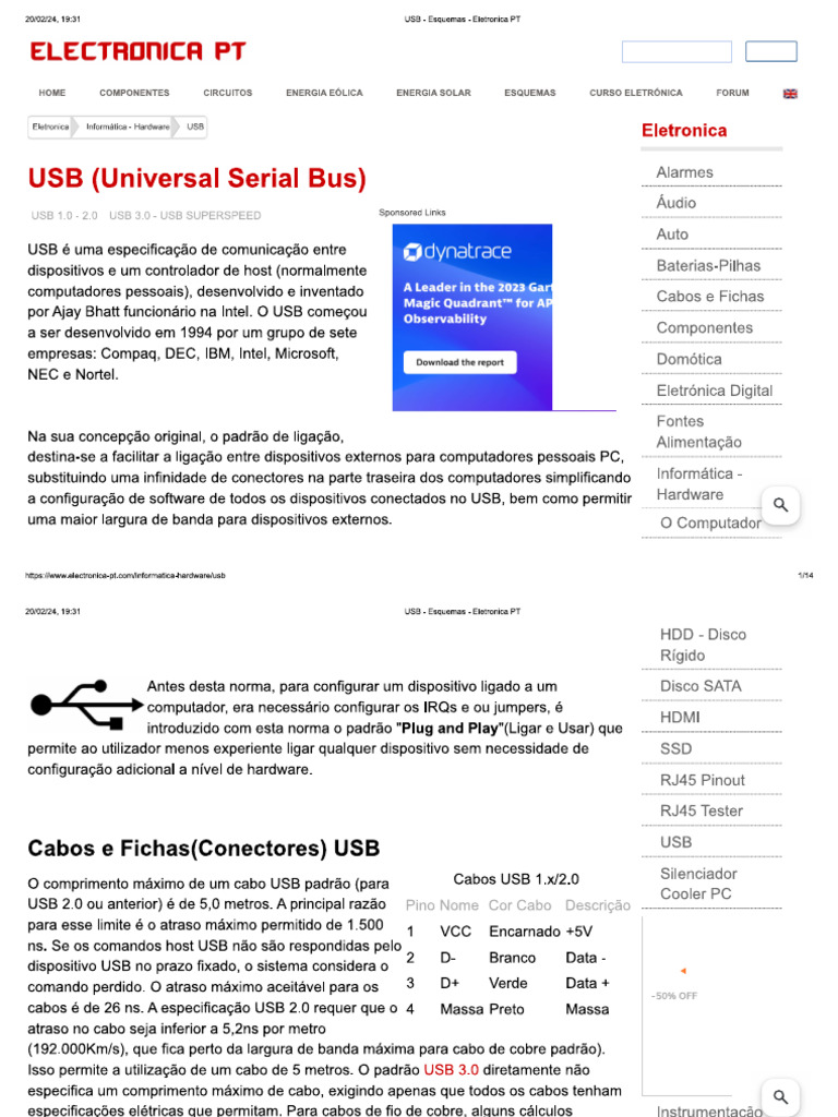 Usb Especificacoes | PDF
