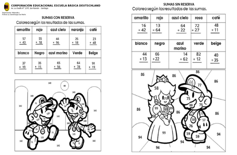Sumas de Dos Dígitos Sin Reserva | PDF