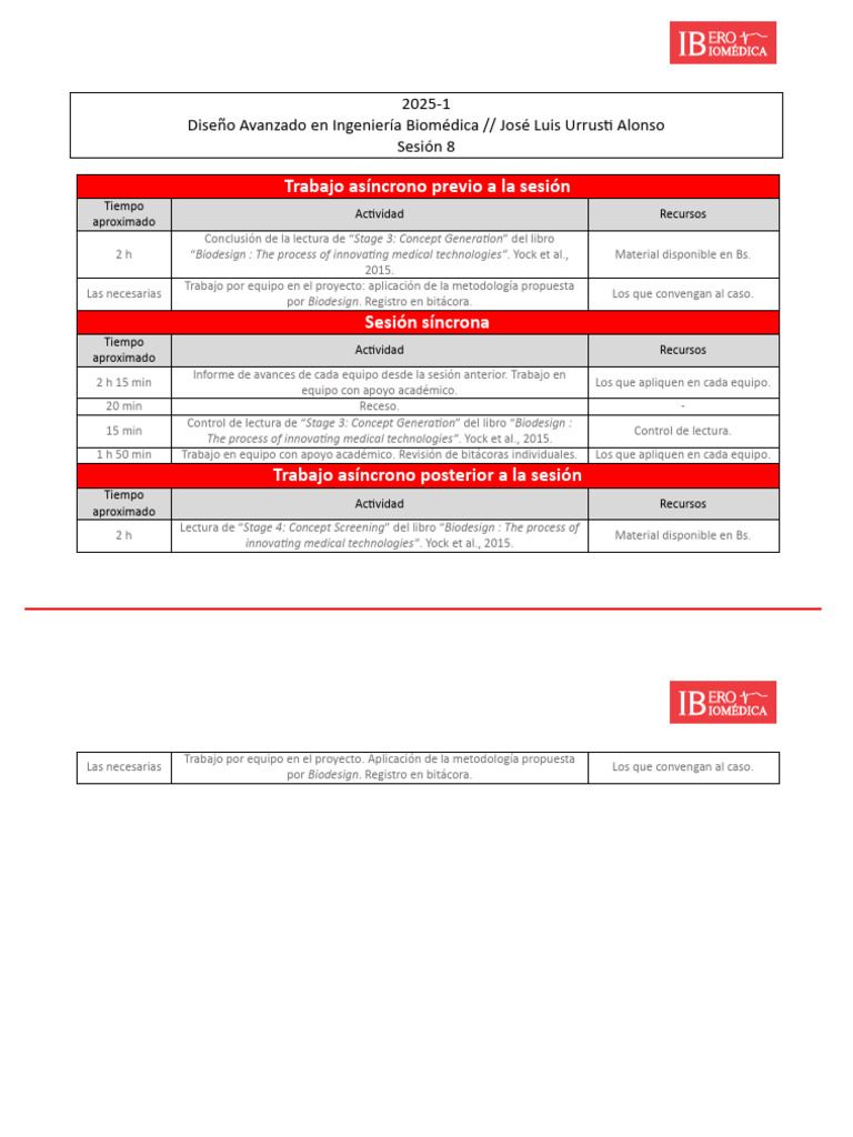 DAIB Plan Sesión 8 | PDF | Ingeniería