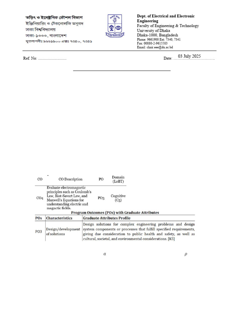 Physics Class Test Notice for 2024 | PDF