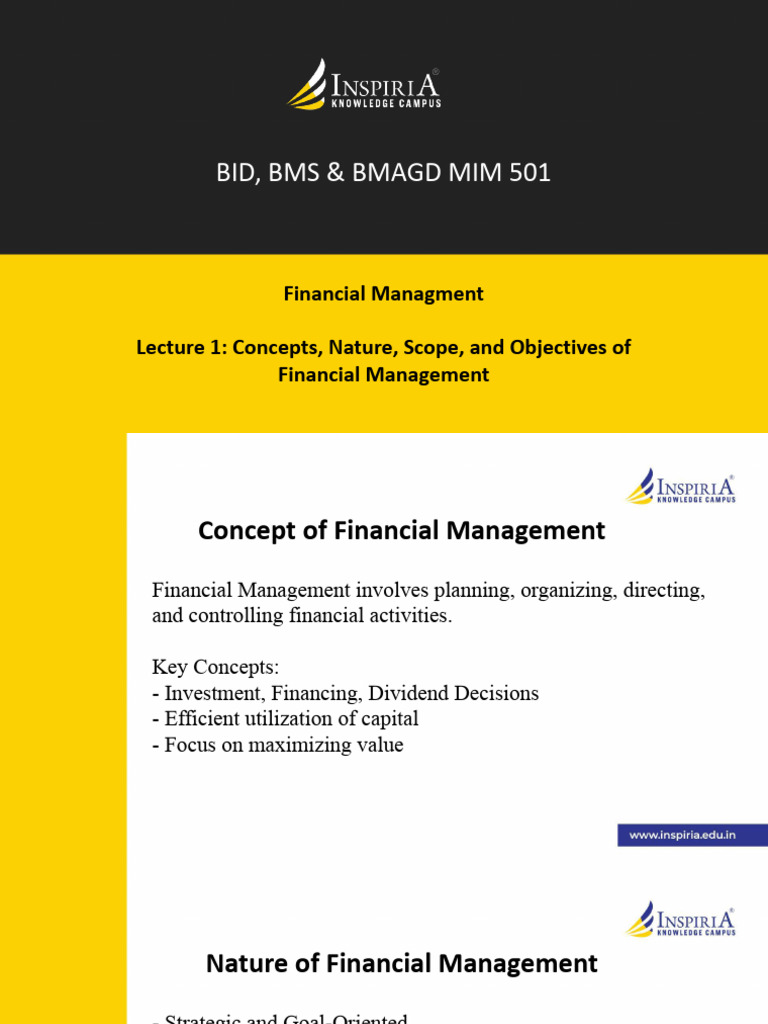 Objectives of Financial Management | PDF | Internal Rate Of Return | Money