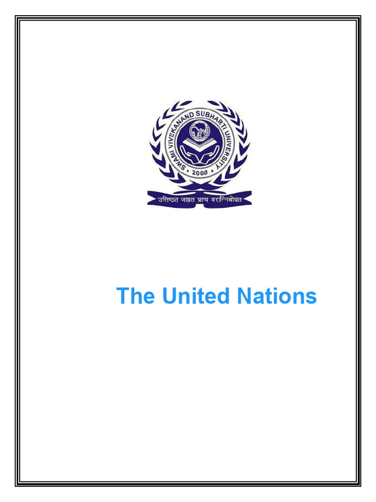 UN Overview and Purpose for 2025 | PDF | United Nations | International ...
