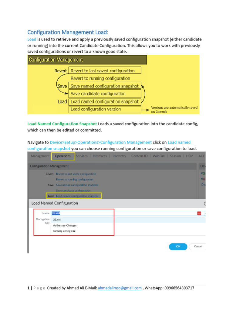 128-Configuration Management Load | PDF