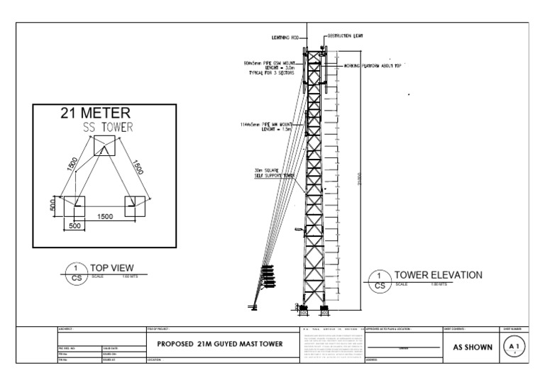 Project Approval for 21m Tower Plans | PDF