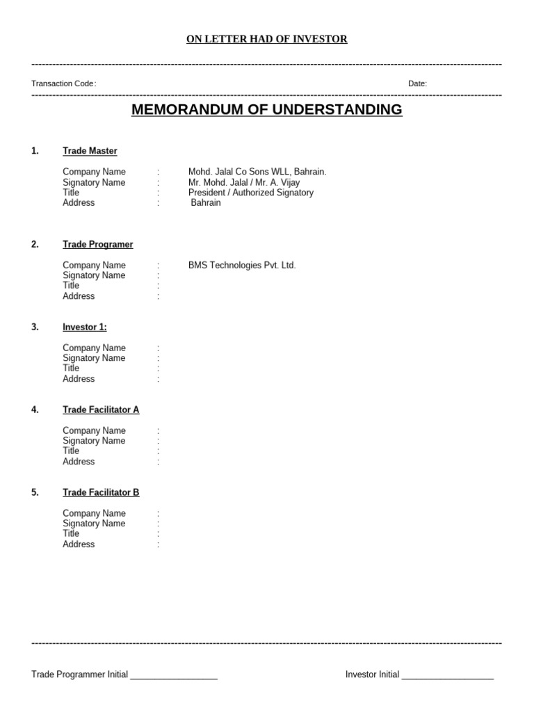 HSBC Mou | PDF | Banks | Non Disclosure Agreement