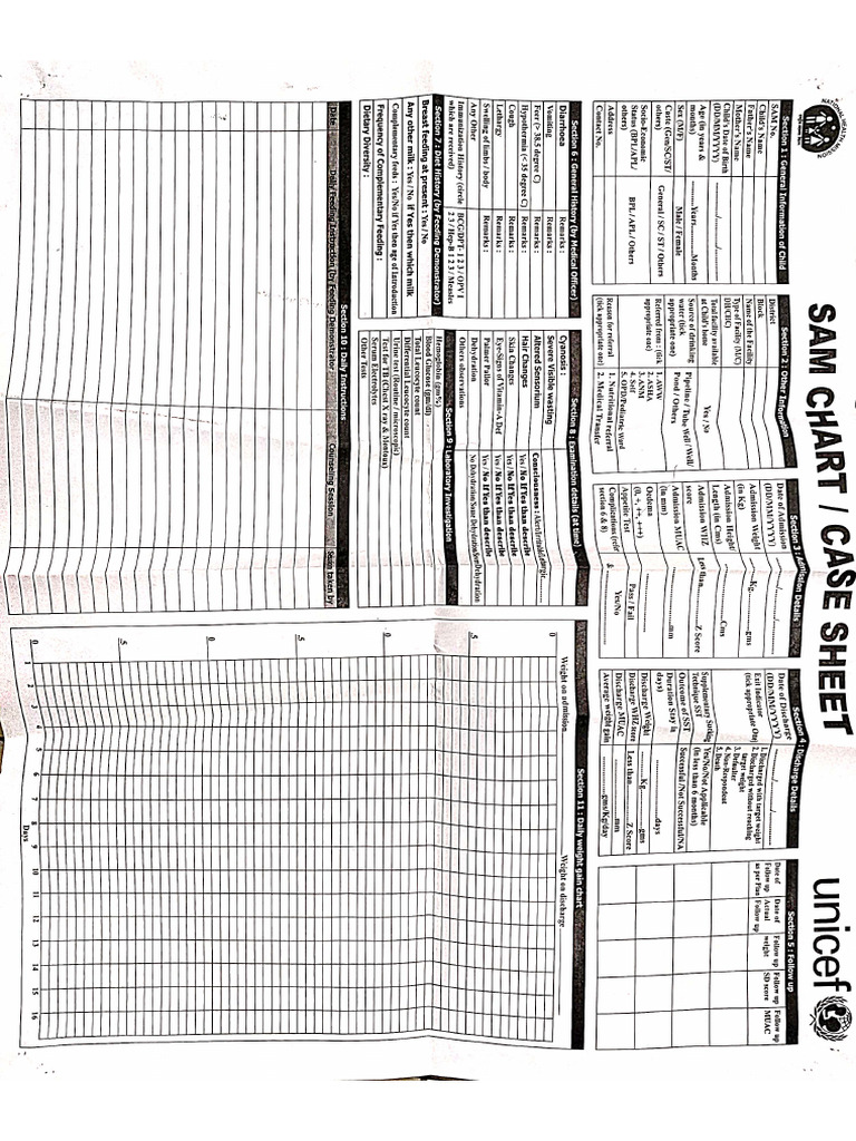 Sam Chart Case Sheet | PDF