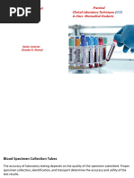 Sample Collection Tube Overview | PDF | Blood Plasma | Hematology