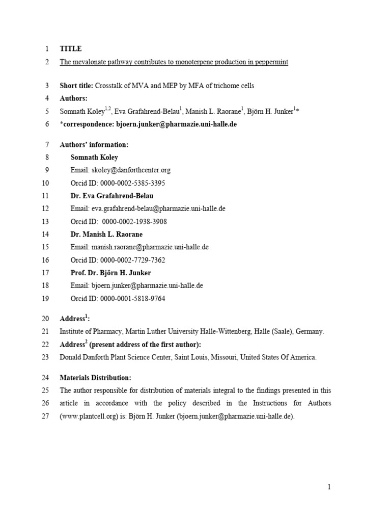 2020 05 29 124016v1 Full | PDF | Citric Acid Cycle | Chemistry