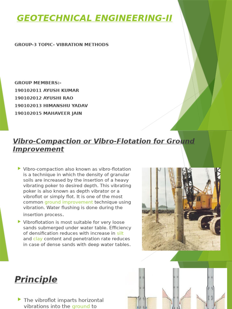 Vibro-Compaction Techniques Explained | PDF | Earth Sciences | Soil