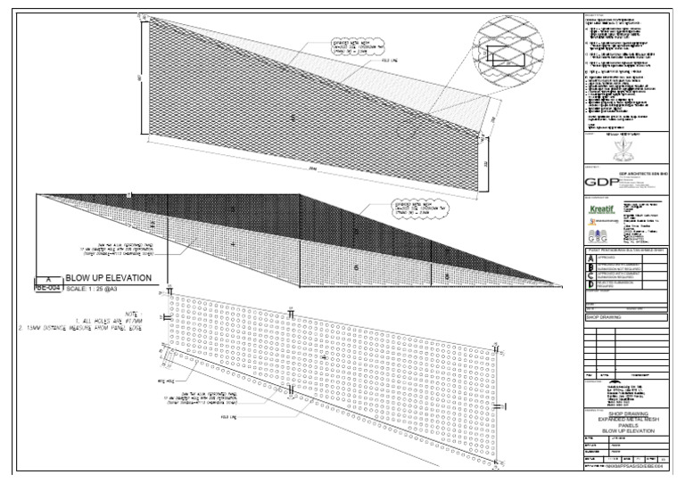 NKKM Shop Drawing for Expanded Metal Mesh | PDF | Malaysia
