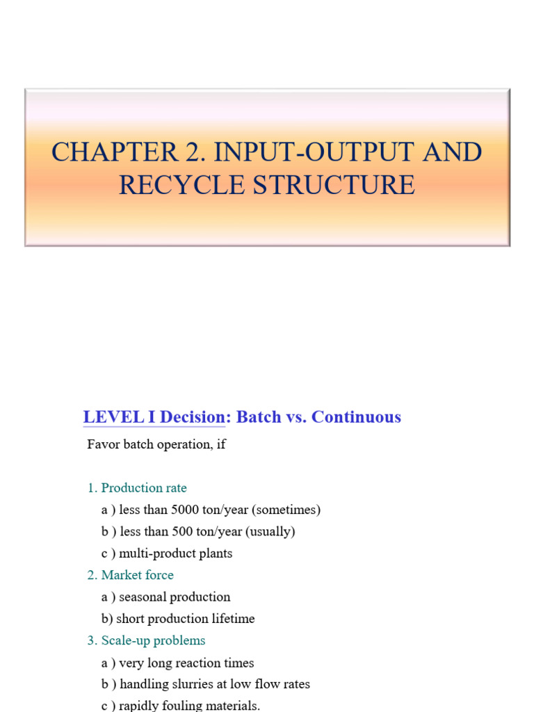 Batch vs. Continuous HDA Process Analysis | PDF | Chemical Reactor ...