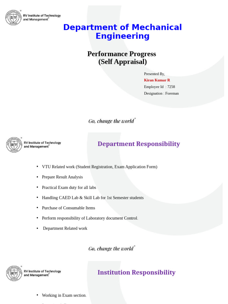 Mechanical Engineering Performance Review | PDF