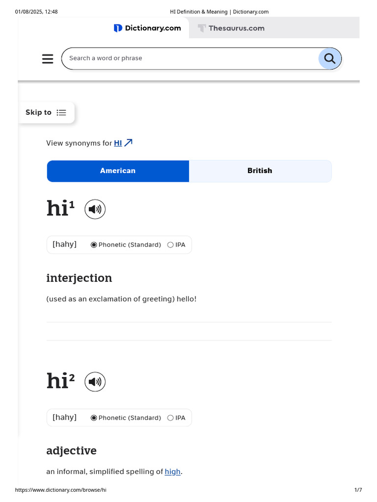 Definition and Etymology of 