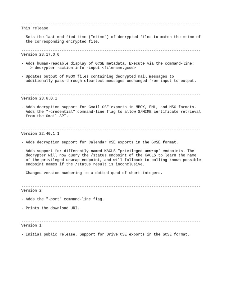 Change Log | PDF
