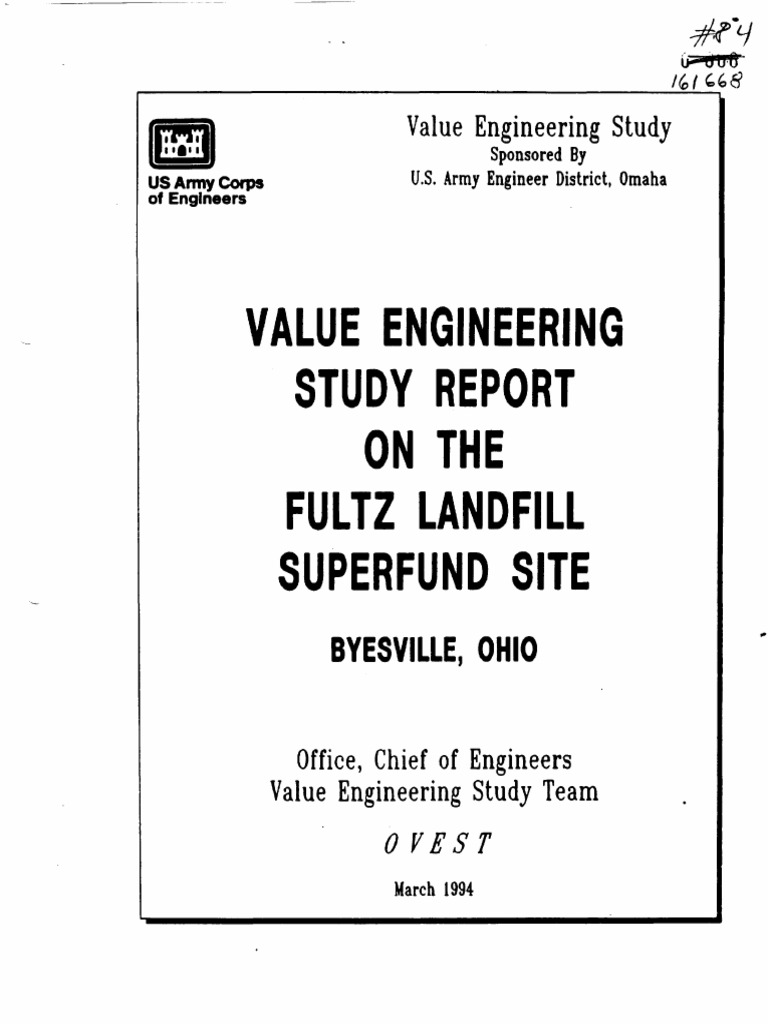 2.value Engineering Study Report | PDF | Drainage | Groundwater