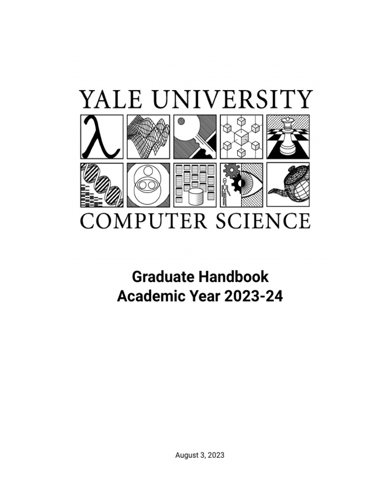 Yale CS Graduate Handbook 2023-24 | PDF | Doctor Of Philosophy | Thesis