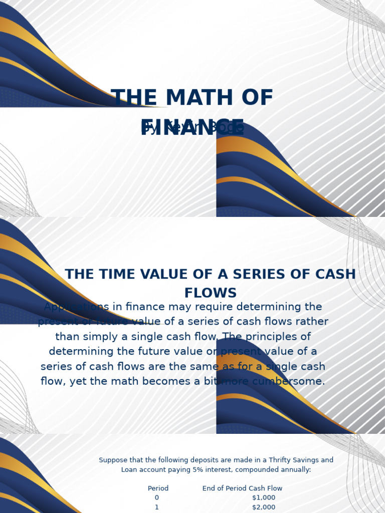 Finance Cash Flow Valuation Explained | PDF | Present Value | Economies