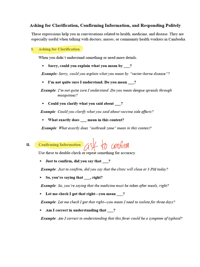 Clarifying and Confirming Health Info | PDF | Medicine | Vaccination